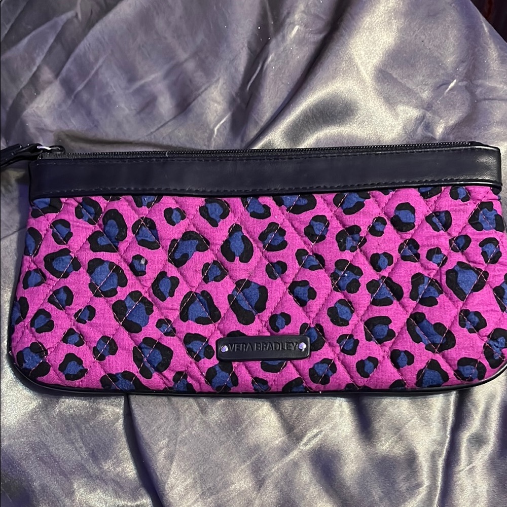 Vera Bradley Pink and Black Clutch